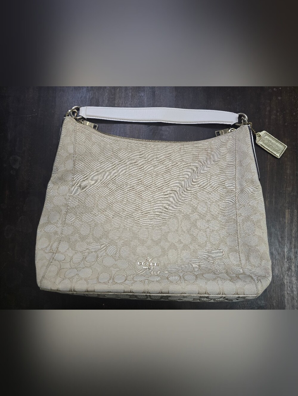 Coach Outline Signature East West Celeste Convertiable Hobo Bag